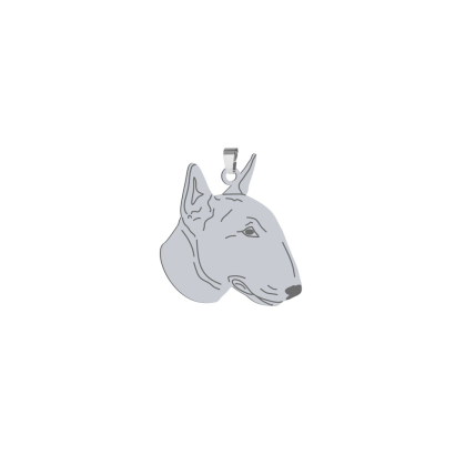 Zawieszka z psem grawerem Miniature Bull Terrier srebro GRAWER GRATIS - MEJK Jewellery
