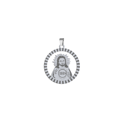 Medalik z Panem Jezusem srebro925 GRAWER GRATIS
