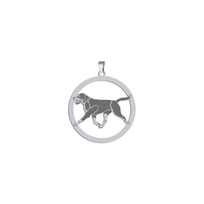 Zawieszka z psem Duży Szwajcarski Pies Pasterski srebro GRAWER GRATIS - MEJK Jewellery