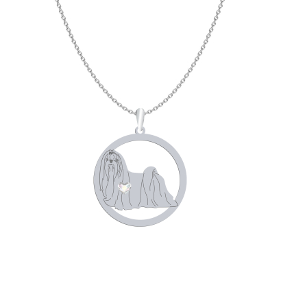 Silver Maltese necklace, FREE ENGRAVING - MEJK Jewellery