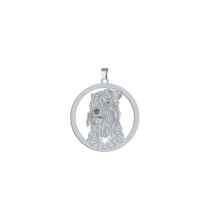 Zawieszka z psem Irish Soft-coated Wheaten Terrier srebro GRAWER GRATIS - MEJK Jewellery