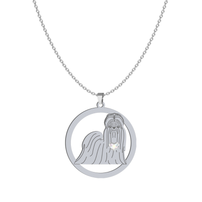 Silver Shih tzu necklace, FREE ENGRAVING - MEJK Jewellery
