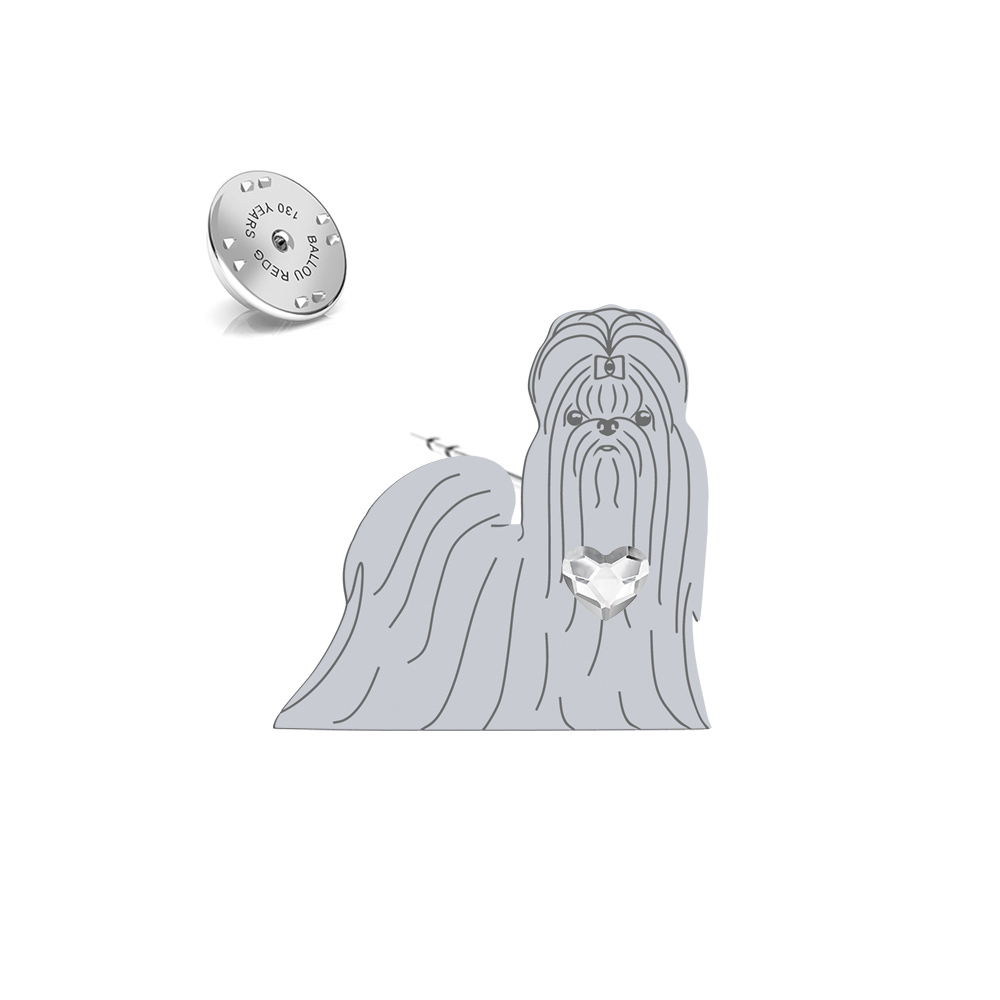 Silver Shih tzu pin - MEJK Jewellery