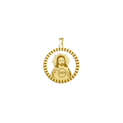 Medalik Pozłacany z Panem Jezusem GRAWER GRATIS