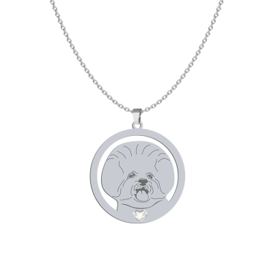 Naszyjnik z psem Bichon Frise srebro - MEJK Jewellery