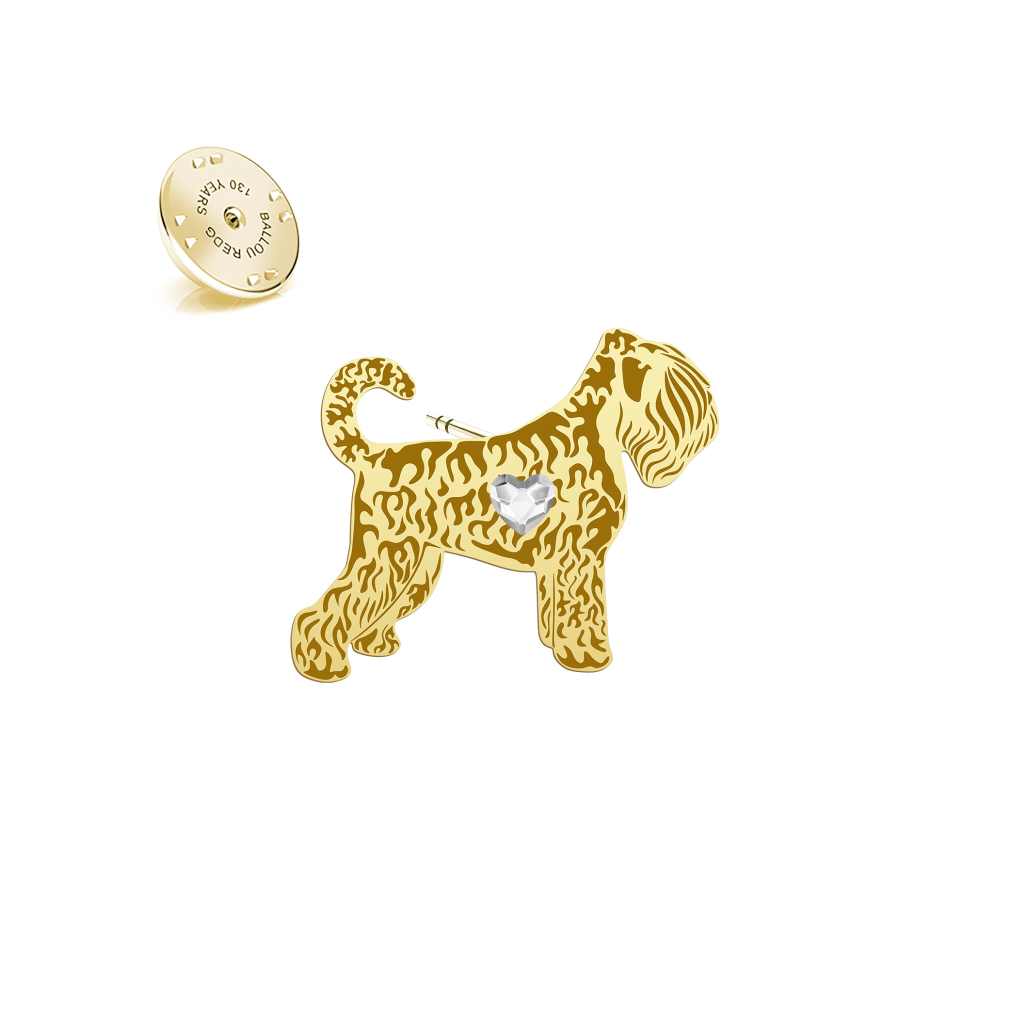 Silver Black Russian Terrier pin - MEJK Jewellery