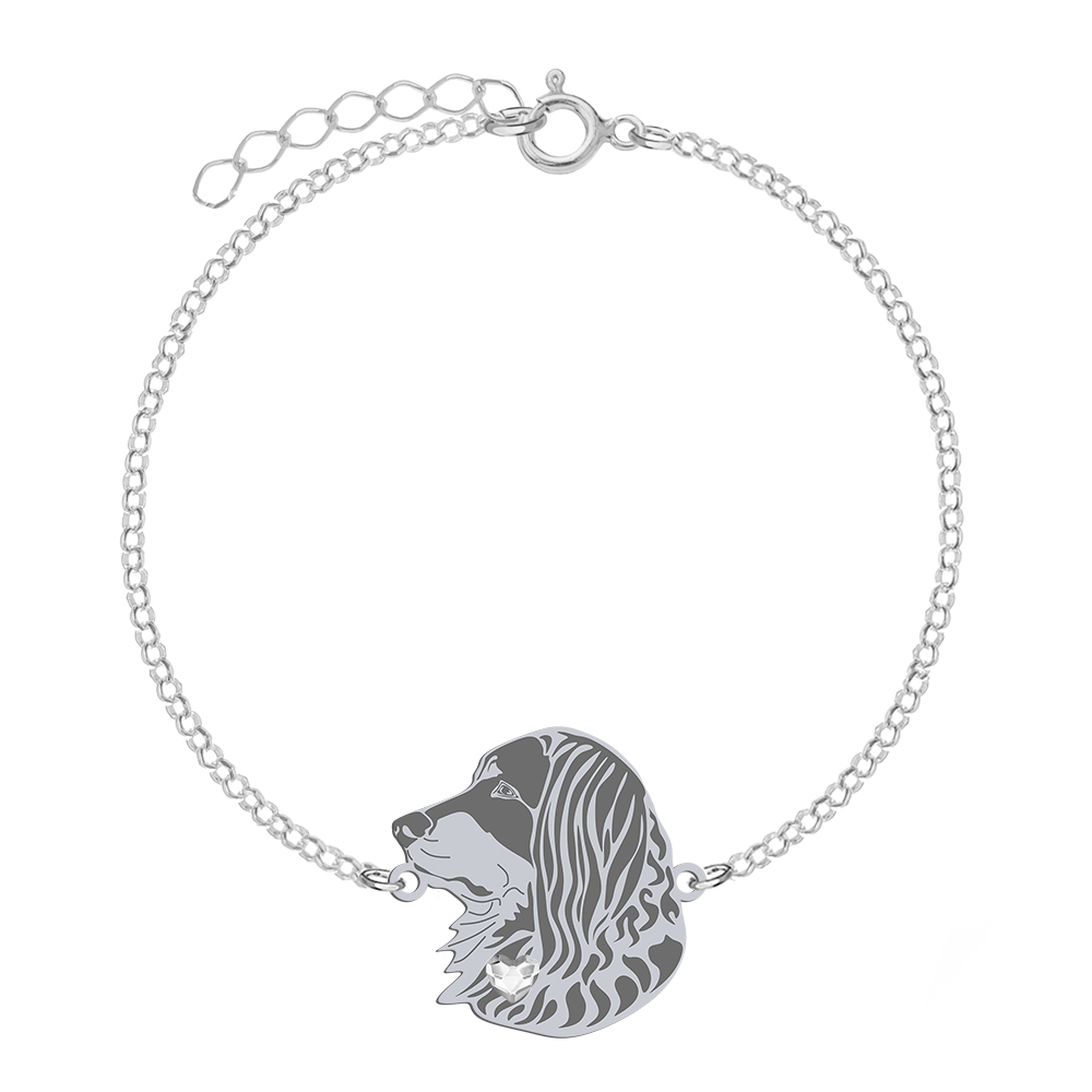 Silver Hovawart bracelet, FREE ENGRAVING - MEJK Jewellery
