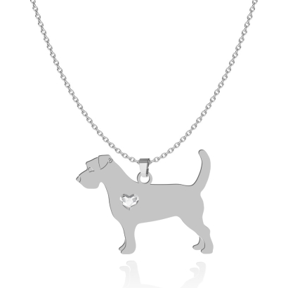 Naszyjnik z grawerem psem Jack Russell Terrier Szorstkowłosy srebro - MEJK Jewellery