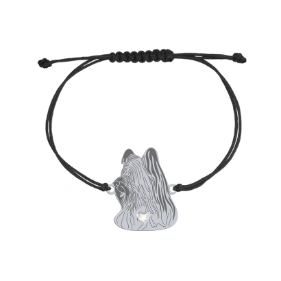 Skye Terrier string bracelet, FREE ENGRAVING - MEJK Jewellery