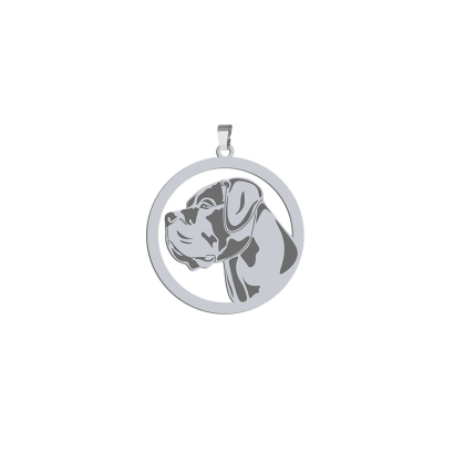 Silver Cane Corso engraved pendant - MEJK Jewellery