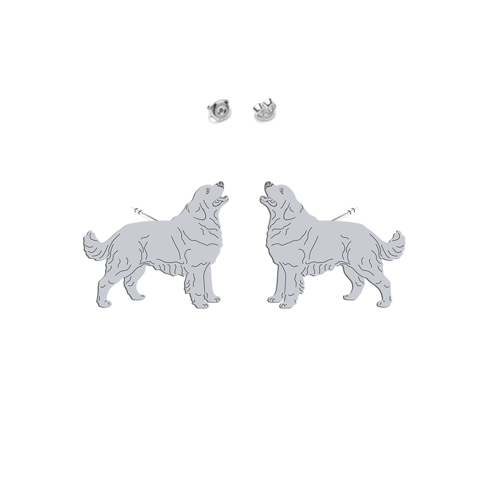 Silver Tarta Shepherd Dog earrings - MEJK Jewellery