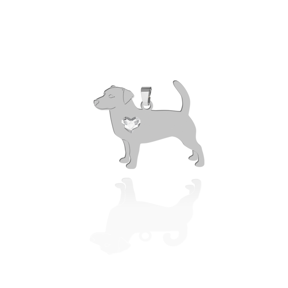 Zawieszka z psem Jack Russell Terrier Krótkowłosy srebro GRAWER GRATIS - MEJK Jewellery