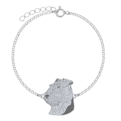 Bransoletka z psem Welsh Terrier srebro GRAWER GRATIS - MEJK Jewellery