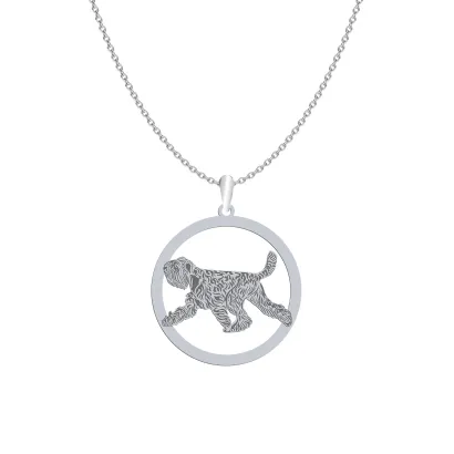 Naszyjnik z psem Black Russian Terrier srebro GRAWER GRATIS - MEJK Jewellery