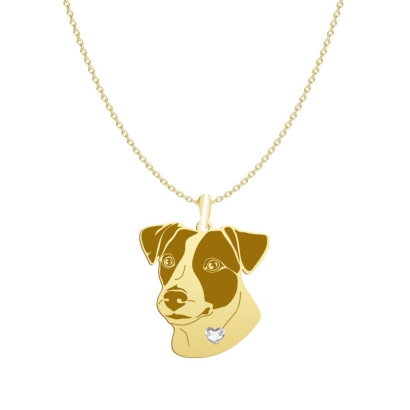 Naszyjnik pozłacany Jack Russell Terrier Krótkowłosy GRAWER GRATIS - MEJK Jewellery