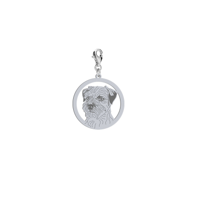 Charms z psem Border Terrier srebro GRAWER GRATIS - MEJK Jewellery