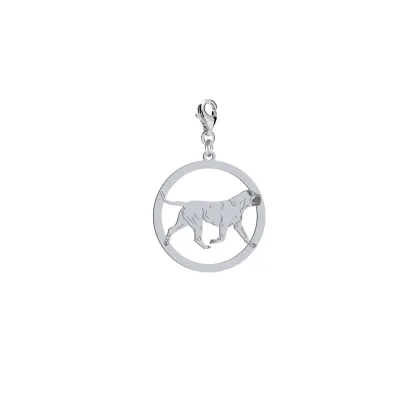Charms z psem Bullmastiff srebro GRAWER GRATIS - MEJK Jewellery
