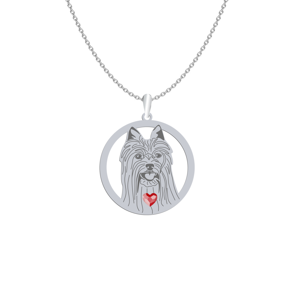 Naszyjnik Australijski Silky Terrier srebro GRAWER GRATIS - MEJK Jewellery