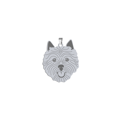 Zawieszka z grawerem psem Norwich Terrier srebro - MEJK Jewellery