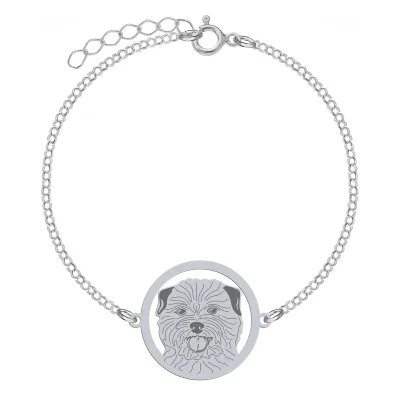 Bransoletka z sercem psem Norfolk Terrier srebro GRAWER GRATIS - MEJK Jewellery
