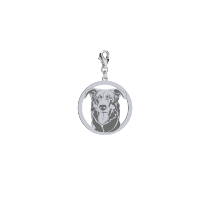 Charms z psem Owczarkiem Francuskim Beauceron srebro GRAWER GRATIS - MEJK Jewellery