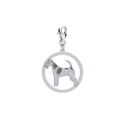 Silver Wire Fox Terrier charms, FREE ENGRAVING - MEJK Jewellery