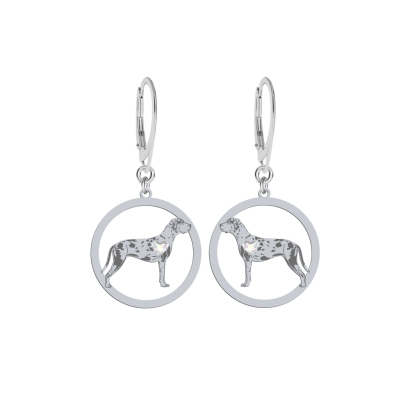 Silver Louisiana Catahoula earrings, FREE ENGRAVING - MEJK Jewellery