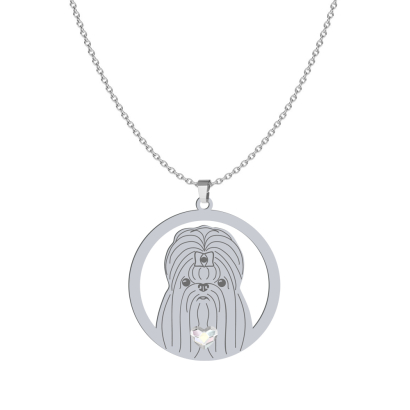 Silver Shih tzu necklace, FREE ENGRAVING - MEJK Jewellery