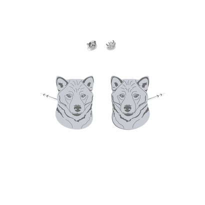 Kolczyki z psem Shiba-inu srebro - MEJK Jewellery