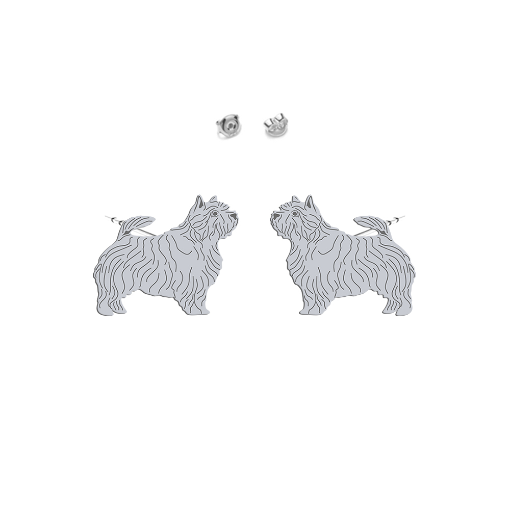 Silver Norwich Terrier earrings - MEJK Jewellery