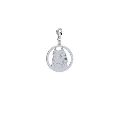 Charms z American Staffordshire Terrier srebro - MEJK Jewellery