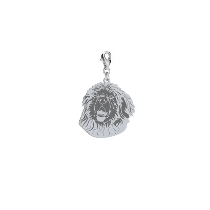 Charms z psem Leonberger srebro GRAWER GRATIS - MEJK Jewellery