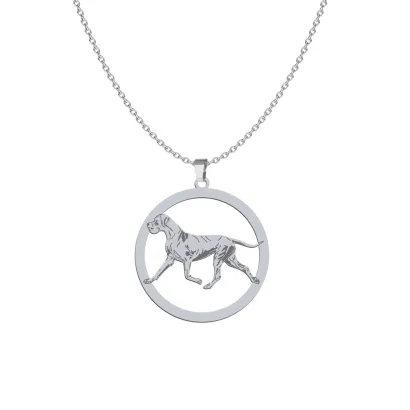 Naszyjnik z psem Dogiem Niemieckim srebro GRAWER GRATIS - MEJK Jewellery