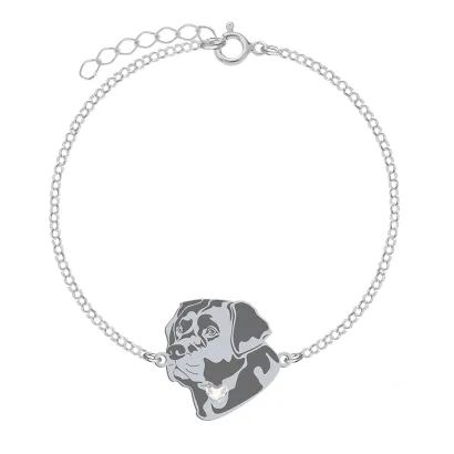 Bransoletka z grawerem psem Labrador Retriever srebro - MEJK Jewellery