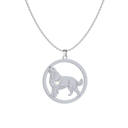 Silver Tatra Shepherd Dog necklace, FREE ENGRAVING - MEJK Jewellery