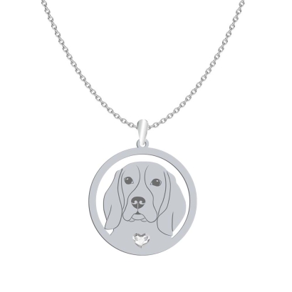 Naszyjnik Beagle srebro GRAWER GRATIS - MEJK Jewellery