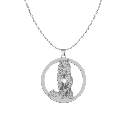 Silver Hairless Chinese Crested necklace, FREE ENGRAVING - MEJK Jewellery