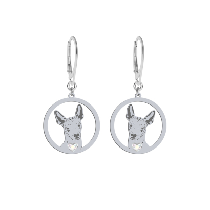Silver Mexican Hairless Dog earrings FREE ENGRAVING - MEJK Jewellery