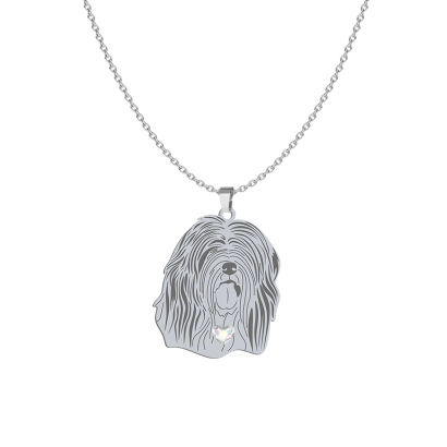 Naszyjnik z psem Terrier Tybetański srebro GRAWER GRATIS - MEJK Jewellery