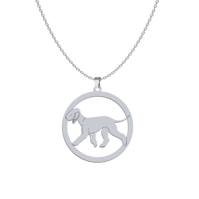 Silver Bedlington Terrier necklace - MEJK Jewellery