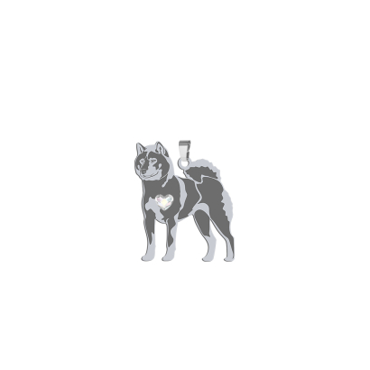 Zawieszka z psem Shikoku srebro GRAWER GRATIS - MEJK Jewellery