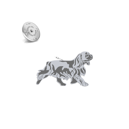 Wpinka z psem Sussex Spaniel - MEJK Jewellery