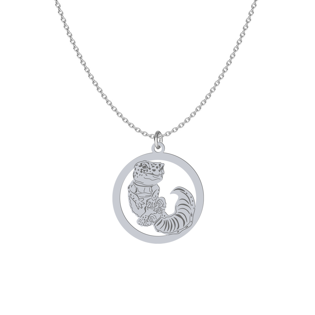 Naszyjnik Srebrny z Gekonem GRAWER GRATIS - MEJK Jewellery