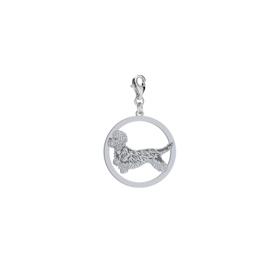 Charms z psem Dandie Dinmont Terrier srebro GRAWER GRATIS - MEJK Jewellery