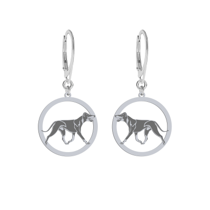 Kolczyki z psem Manchester Terrier srebro GRAWER GRATIS - MEJK Jewellery