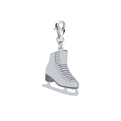 Charms z Łyżwą Zawieszka do Bransoletki Srebro 925