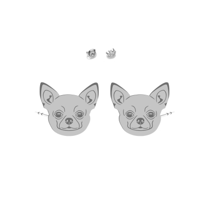 Silver Short-haired Chihuahua earrings - MEJK Jewellery