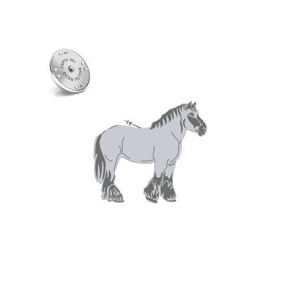 Wpinka Koń Belgijski srebro - MEJK Jewellery