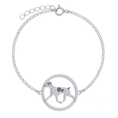 Silver Brazilian Terrier bracelet, FREE ENGRAVING - MEJK Jewellery