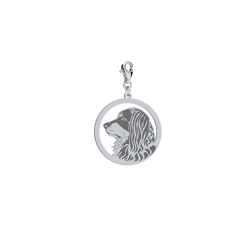 Silver Hovawart charms, FREE ENGRAVING - MEJK Jewellery